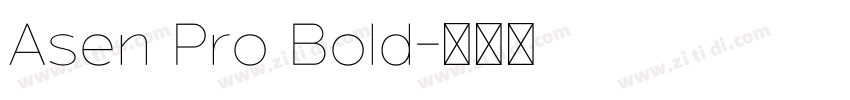 Asen Pro Bold字体转换
